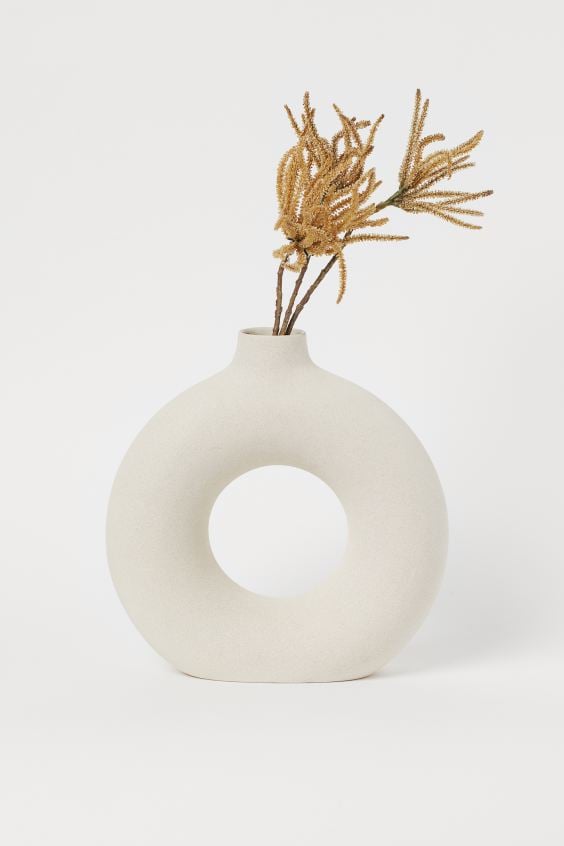 H&M Large Ceramic Vase Stylish and Cozy Home Decor 2020 POPSUGAR