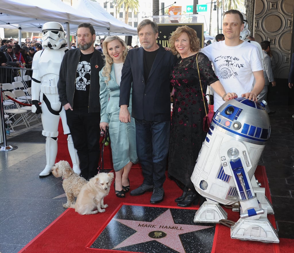 Pictured: Mark Hamill and family.