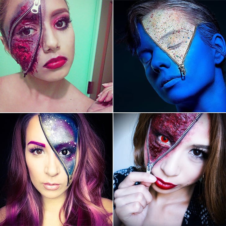 Zipper Makeup Looks