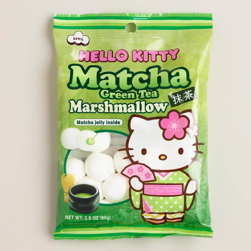 These Japanese Hello Kitty Marshmallows, filled with matchaflavored