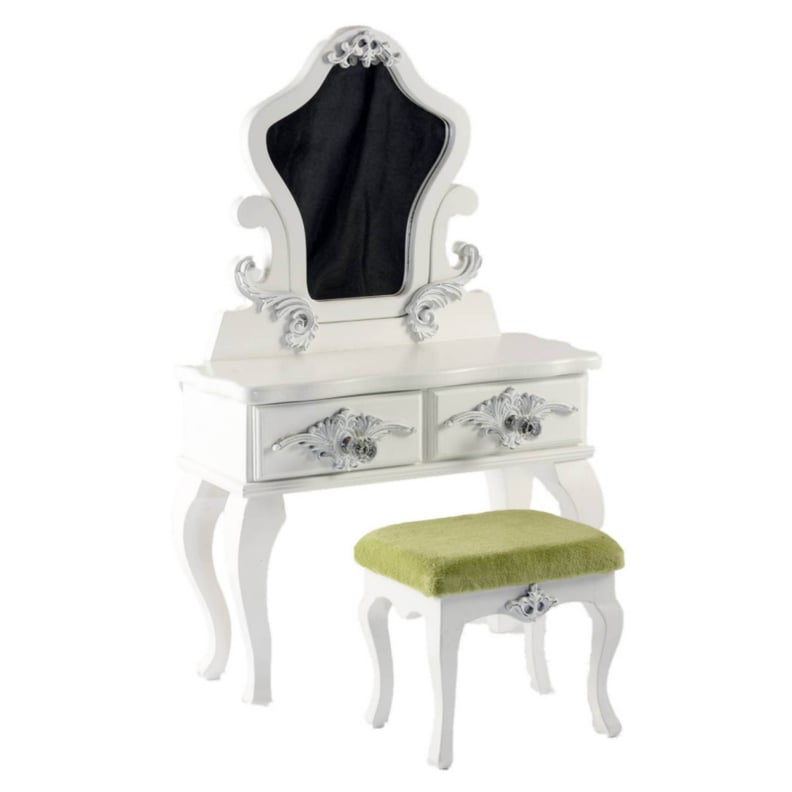 Victorian Vanity Table and Stool