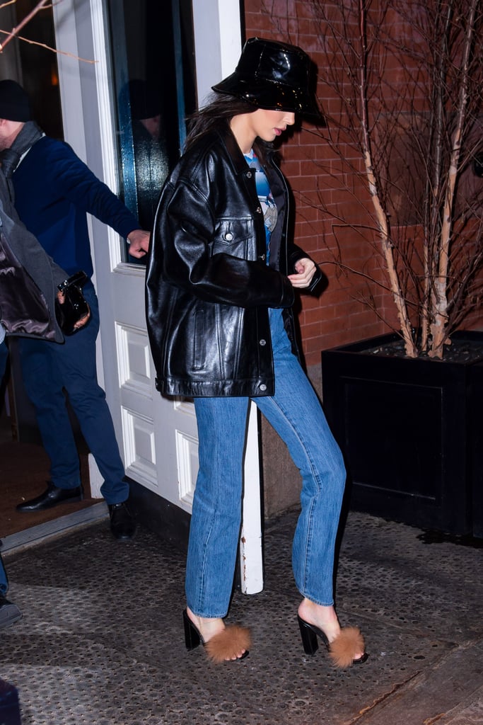 Kendall Jenner Fuzzy Heels Ben Simmons Feb. 2019