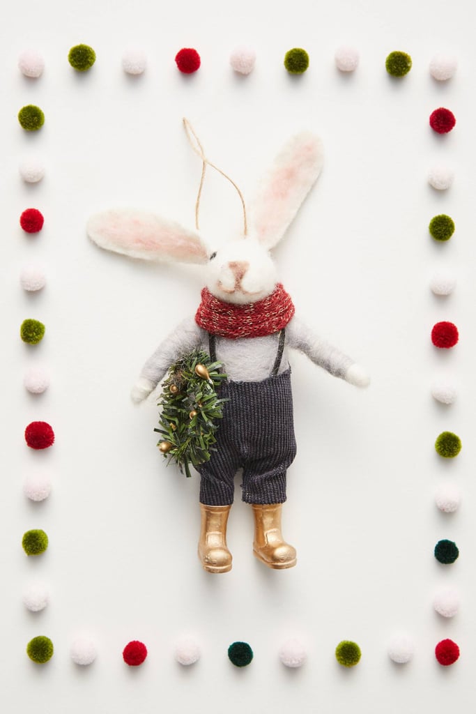 Rabbit Farmer Ornament