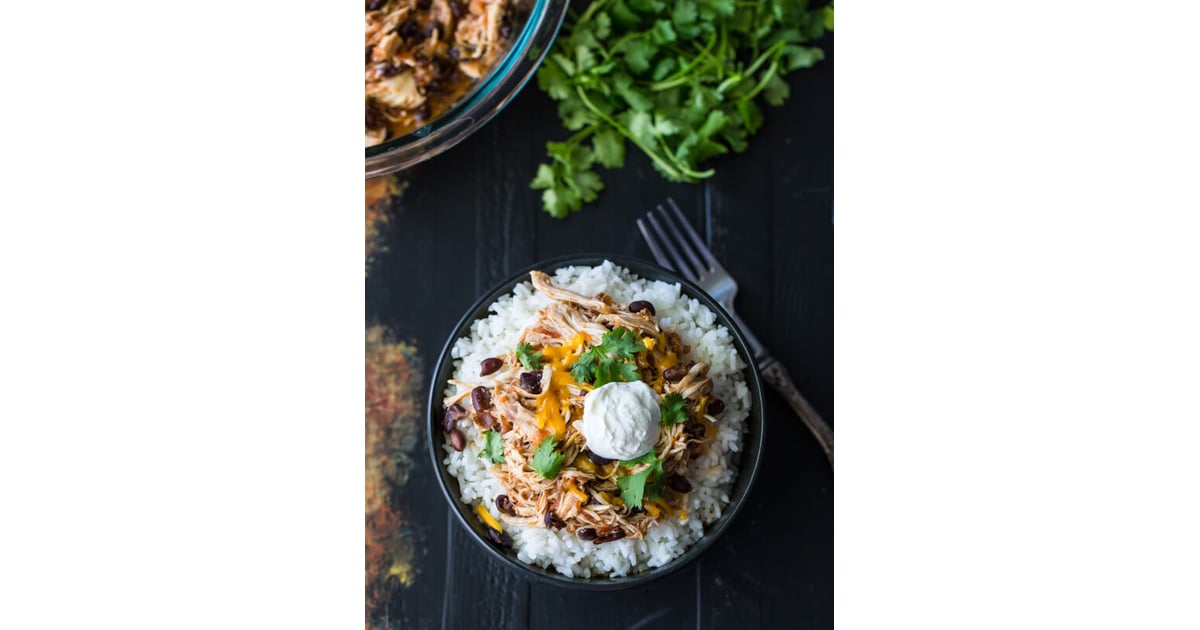 Salsa Chicken Rice Bowls SlowCooker Latin Recipes POPSUGAR Latina Photo 25