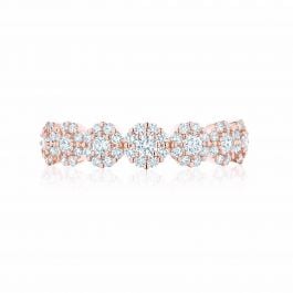 Birks Iconic Rose Gold and Diamond Snowflake Ring