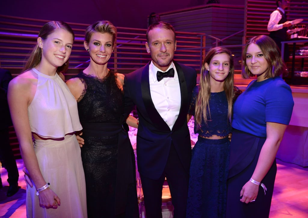 Faith Hill and Tim McGraw With Daughters at Time 100 Gala