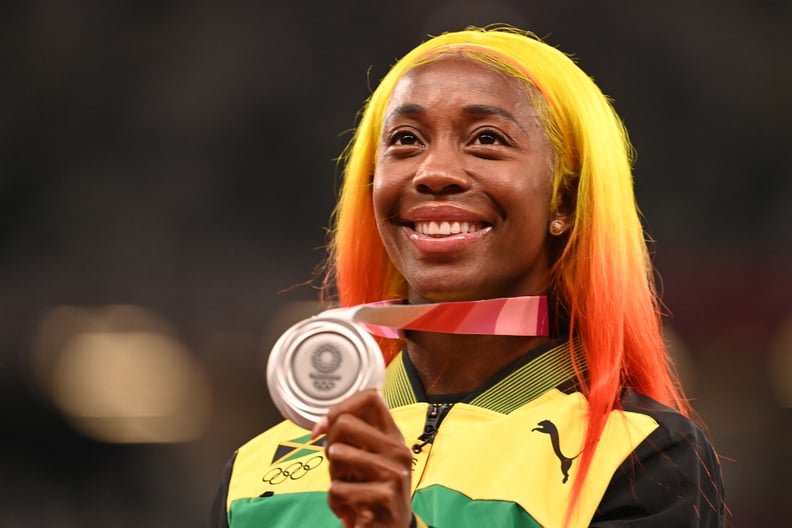 Shelly-Ann Fraser-Pryce's Yellow and Orange Hair