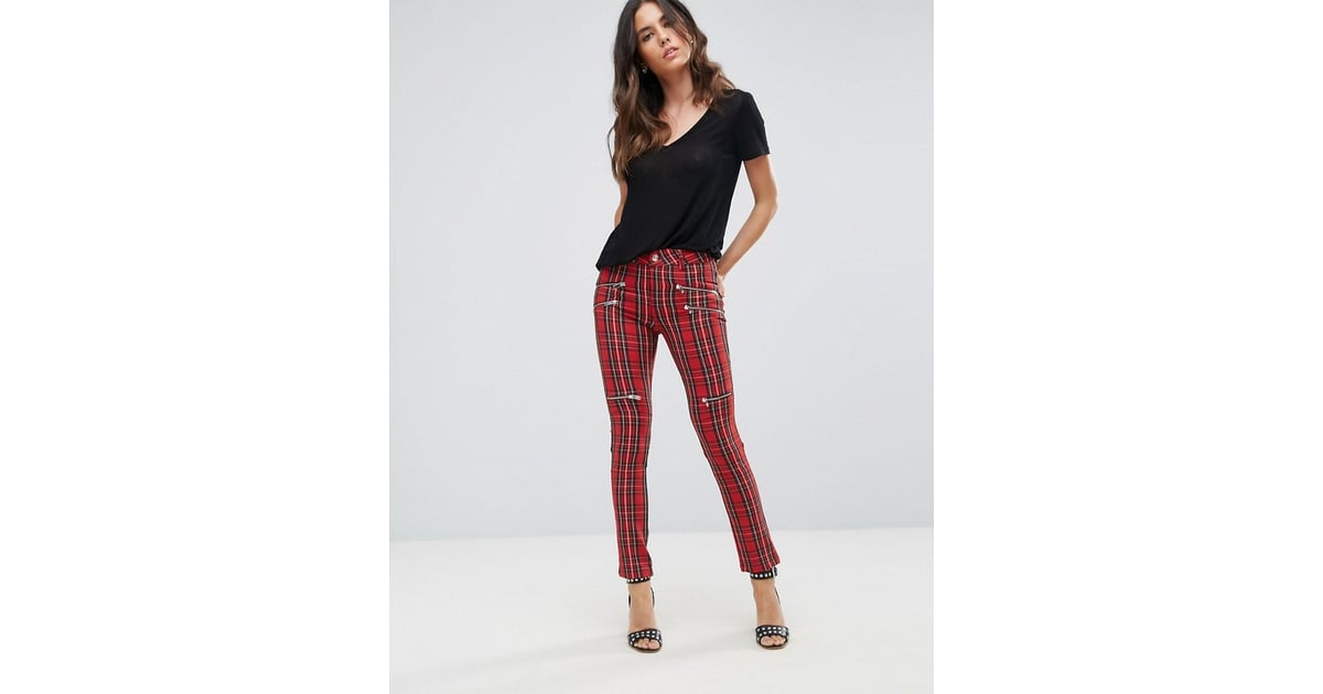 mango plaid pants