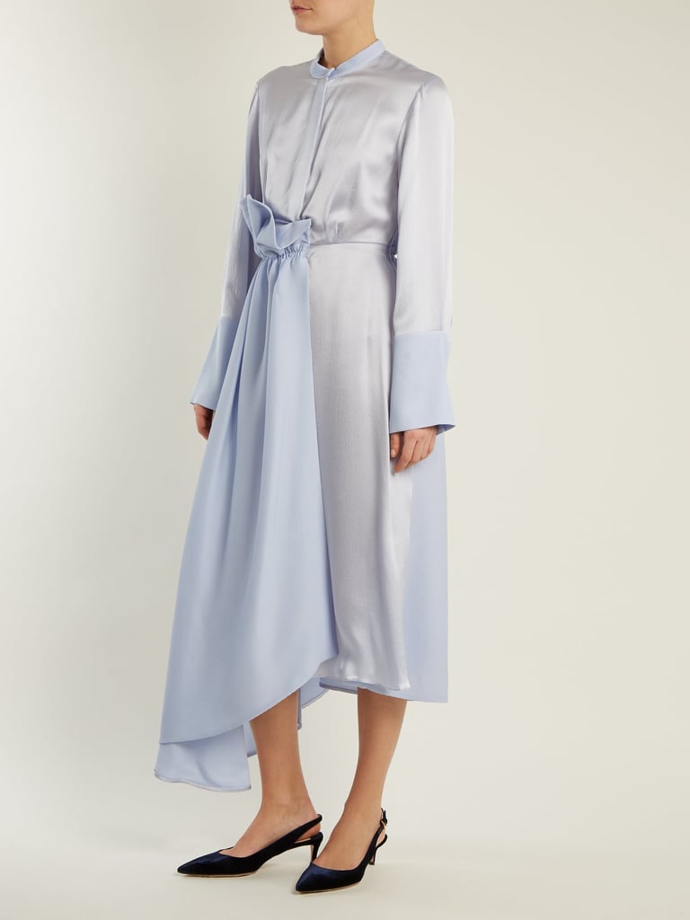 Roksanda Micha Contrast-Panel Silk Blend Shirtdress