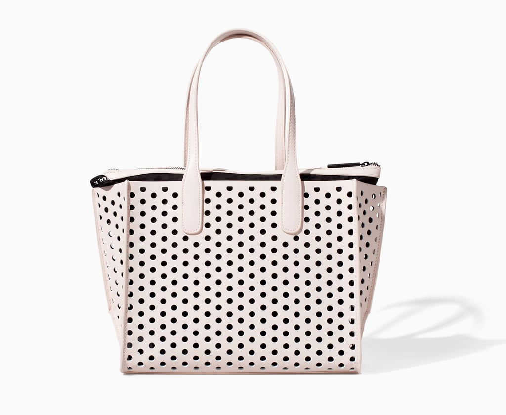 Zara perforated shopper ($60)