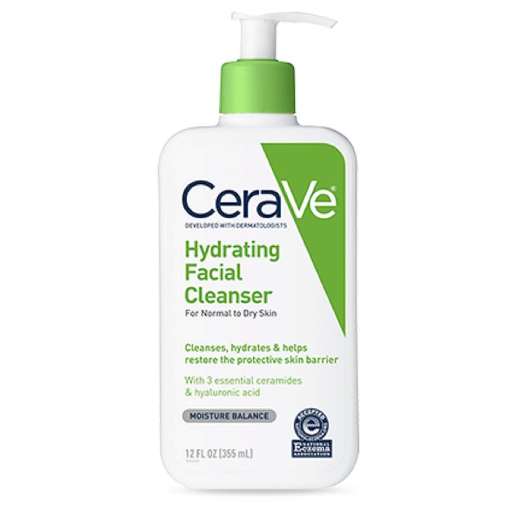 Hydrating Facial Cleanser 12 oz for Daily Face Wash, Normal to Dry Skin