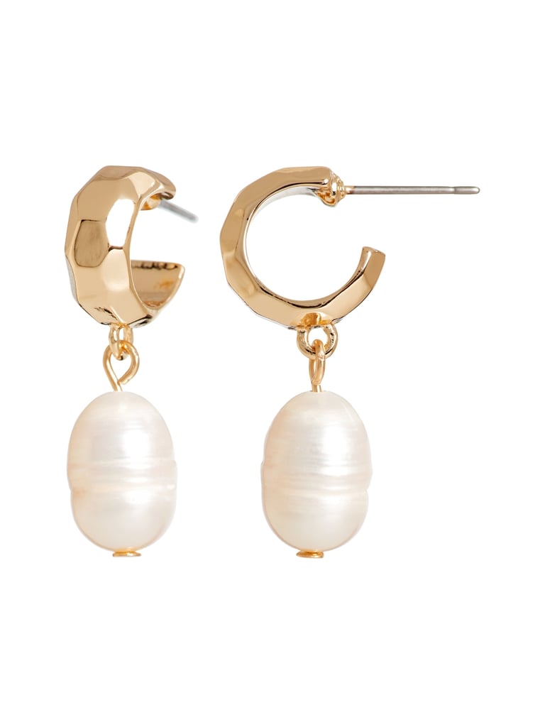 Freshwater Pearl Huggie Hoop Earrings