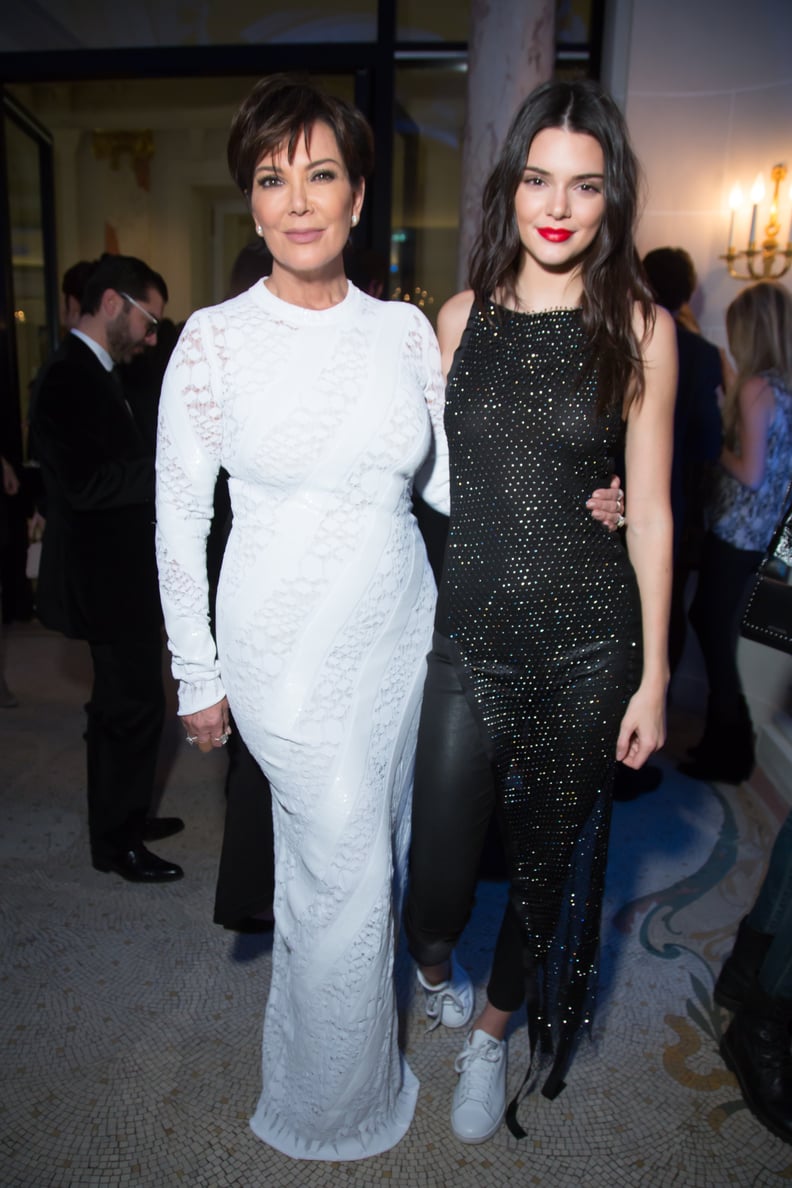 She Also Posed With Her Mom, Kris, Who Was Dressed in a White Gown