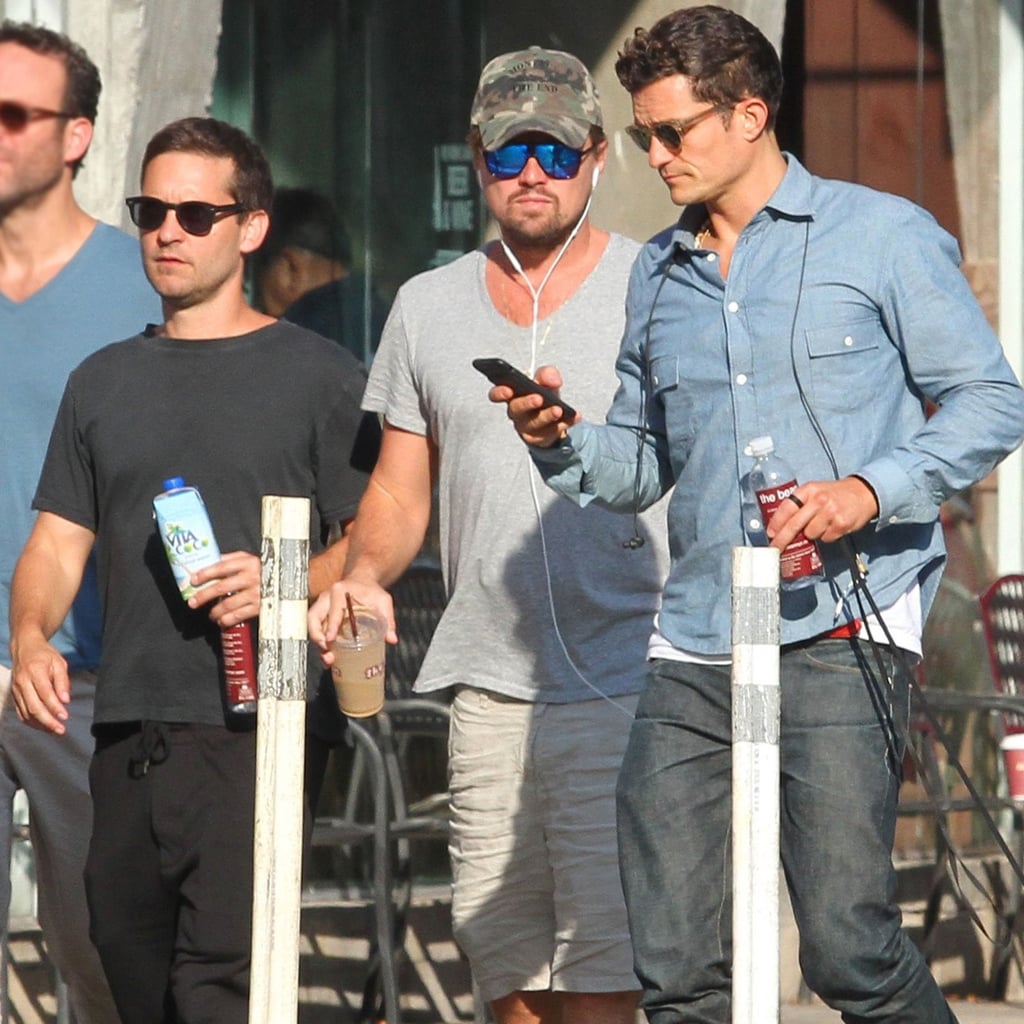 Leonardo DiCaprio With Tobey Maguire and Orlando Bloom 2017