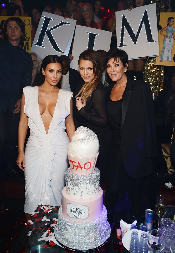 Matching: her cake. The white cream matched the shade of her dress and the sparkles played up her diamond earrings.