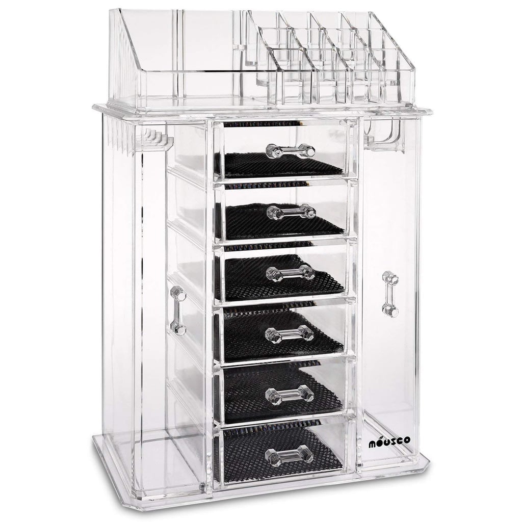 Multifunctional is the name of the game with the Miusco Jewellery Box and Makeup Organiser Set ($30). Not only does it have two slide-out panels for necklaces, but also includes six drawers to house your other jewellery. If that wasn't enough, the top section functions as makeup storage — perfect for your most-used products.
