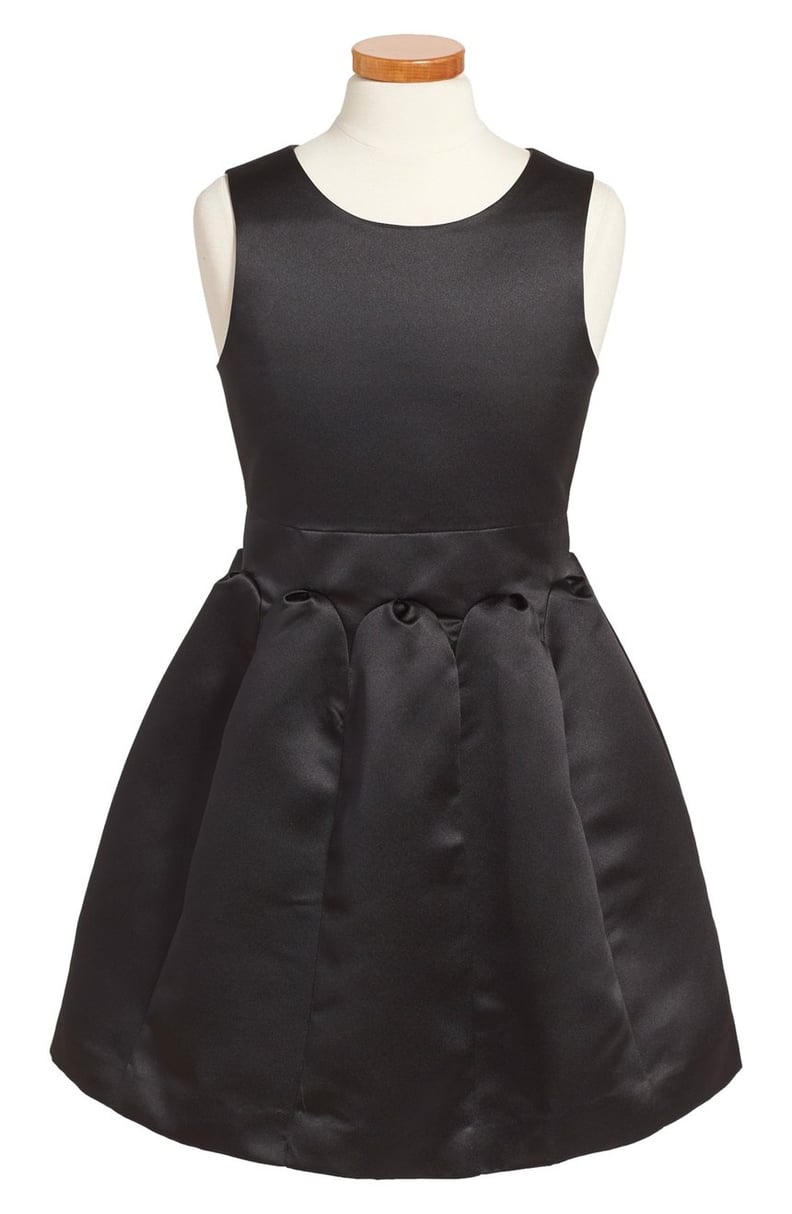 Duchesse Satin Fit and Flare Dress