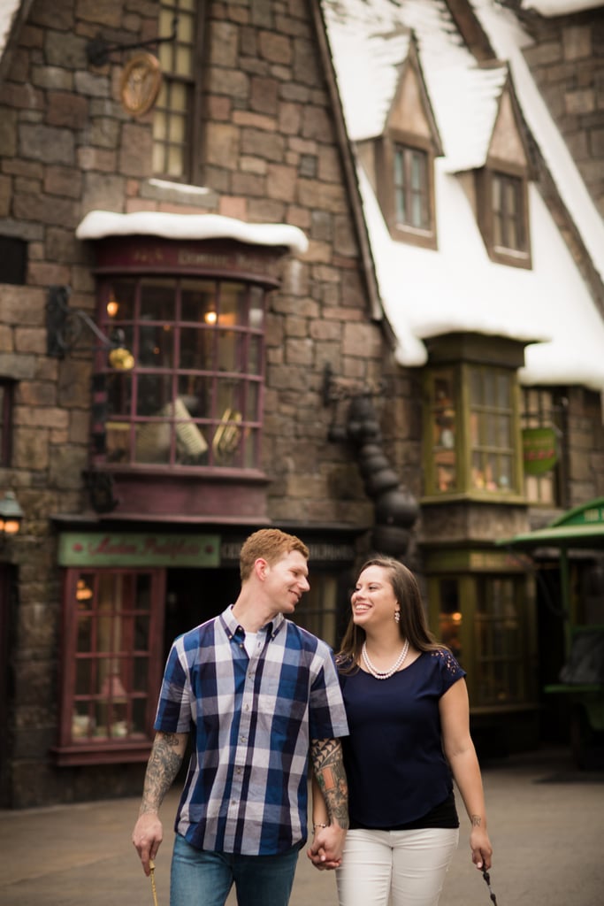 Engagement Photos At The Wizarding World Of Harry Potter Popsugar Love And Sex Photo 31