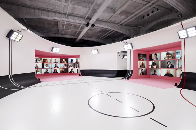 Celebrities in the Virtual Front Row at the Miu Miu Show