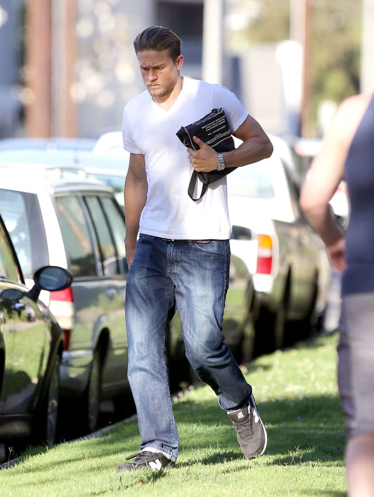 Charlie Hunnam Leaving the Gym in LA July 2016