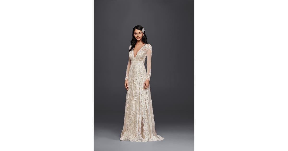Melissa Sweet For David S Bridal Linear Lace Wedding Dress 1 013