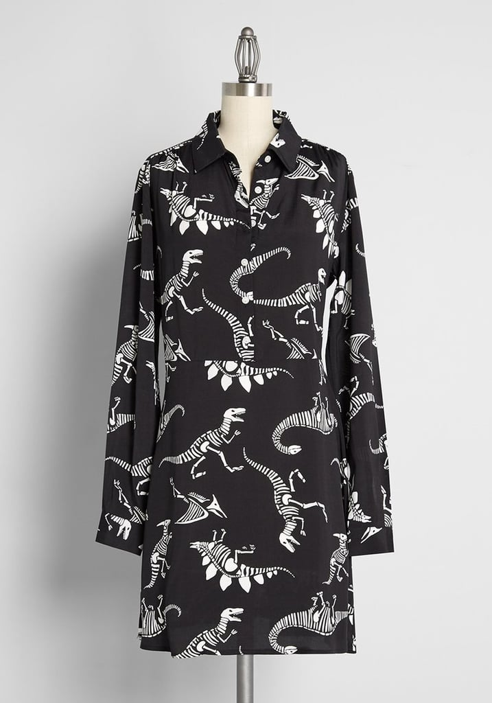 For a Quirky Prehistoric Vibe: Beyond the Grave Shirt Dress