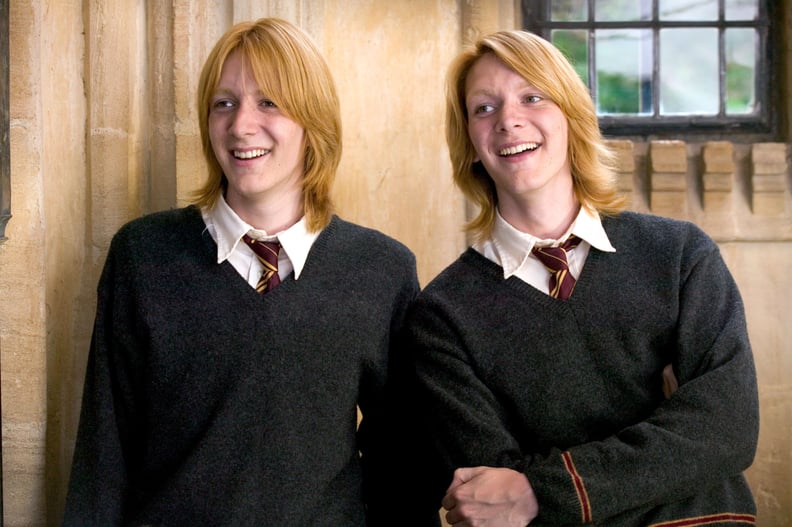 George and Fred Weasley, played by Oliver and James Phelps