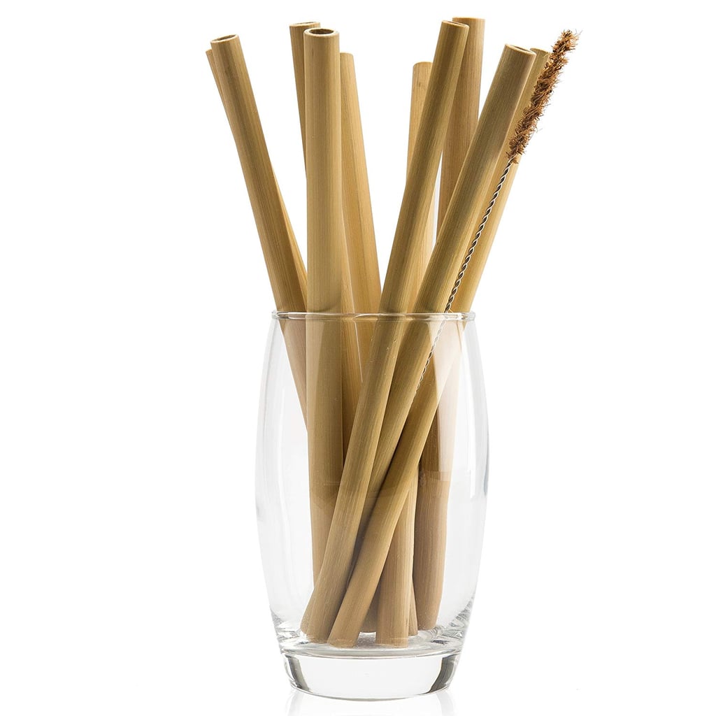 Organic Bamboo Straws With Coconut Fiber Brush