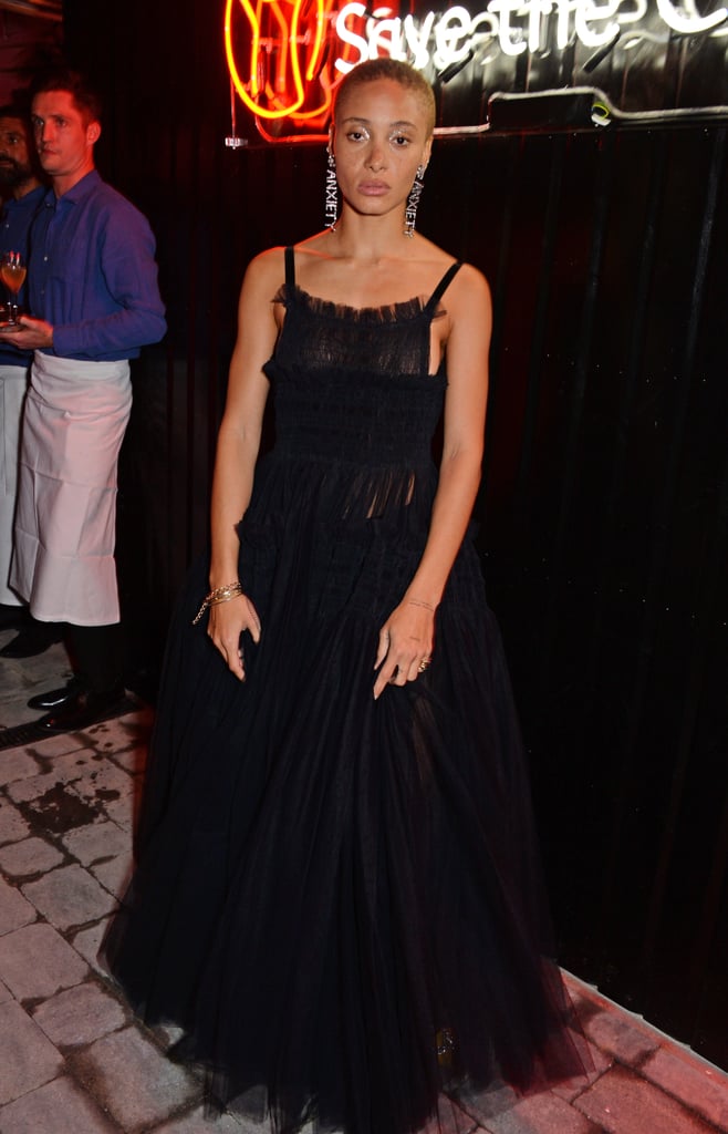 The model opted for a sheer black gown made of tulle when she attended the Big Up Uganda fundraising gala in October.