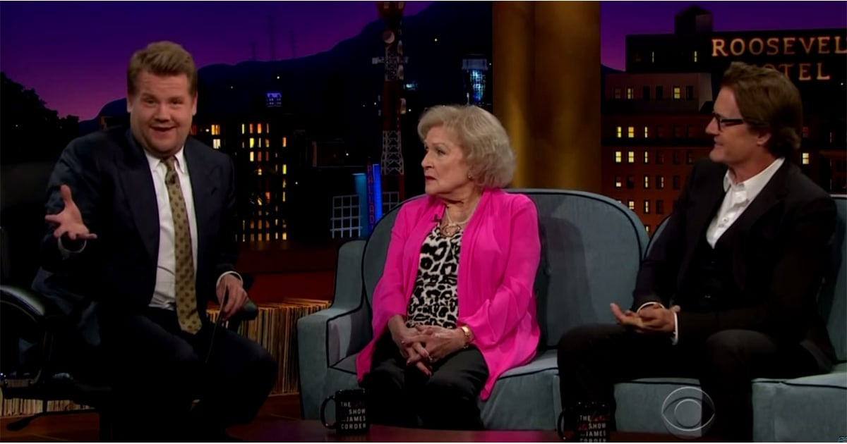 Betty White Pranks James Corden POPSUGAR Celebrity