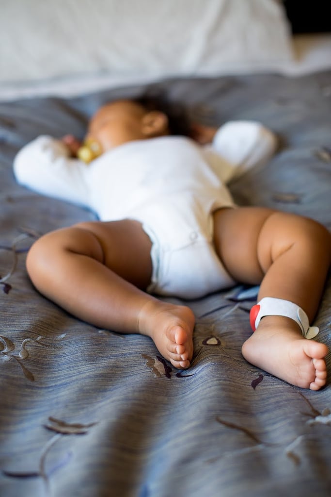 The soft band is washable, and the kit comes with three sizes to grow with your baby.
Source: Sproutling