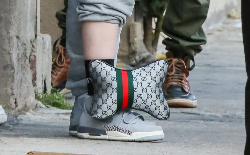 Billie Eilish Wears a Gucci Pillow Around Her Ankle