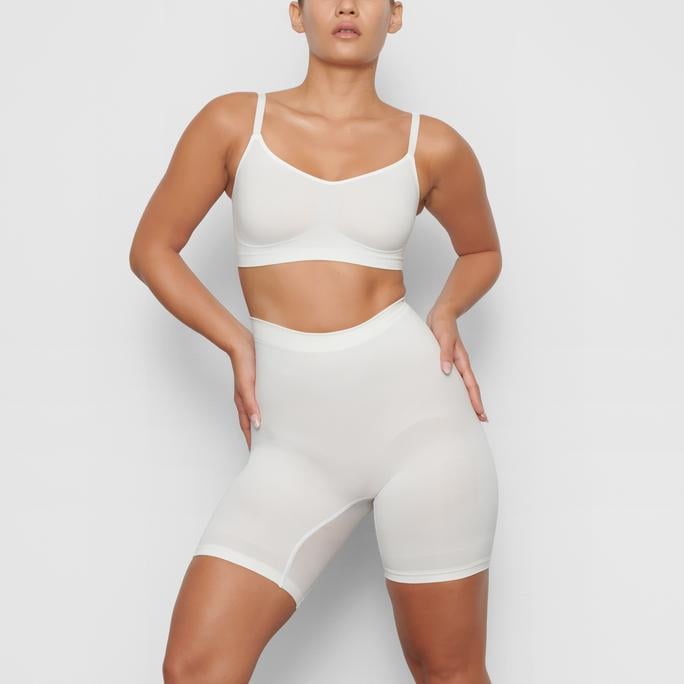 Skims Mid Thigh Sculpting Short in Marble, A Skims Shapewear Collection  For Brides Has Arrived, and Yes, There's Something Blue