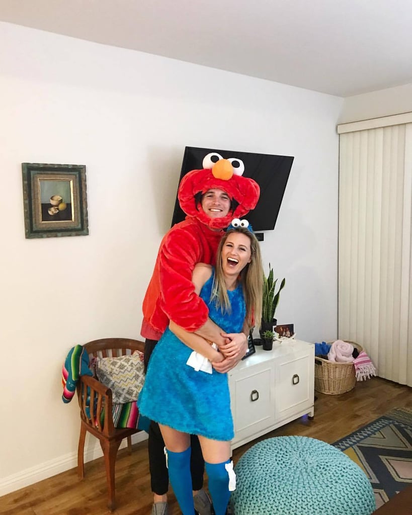 Elmo And Cookie Monster Homemade Halloween Couples Costumes Popsugar Love And Sex Photo 7