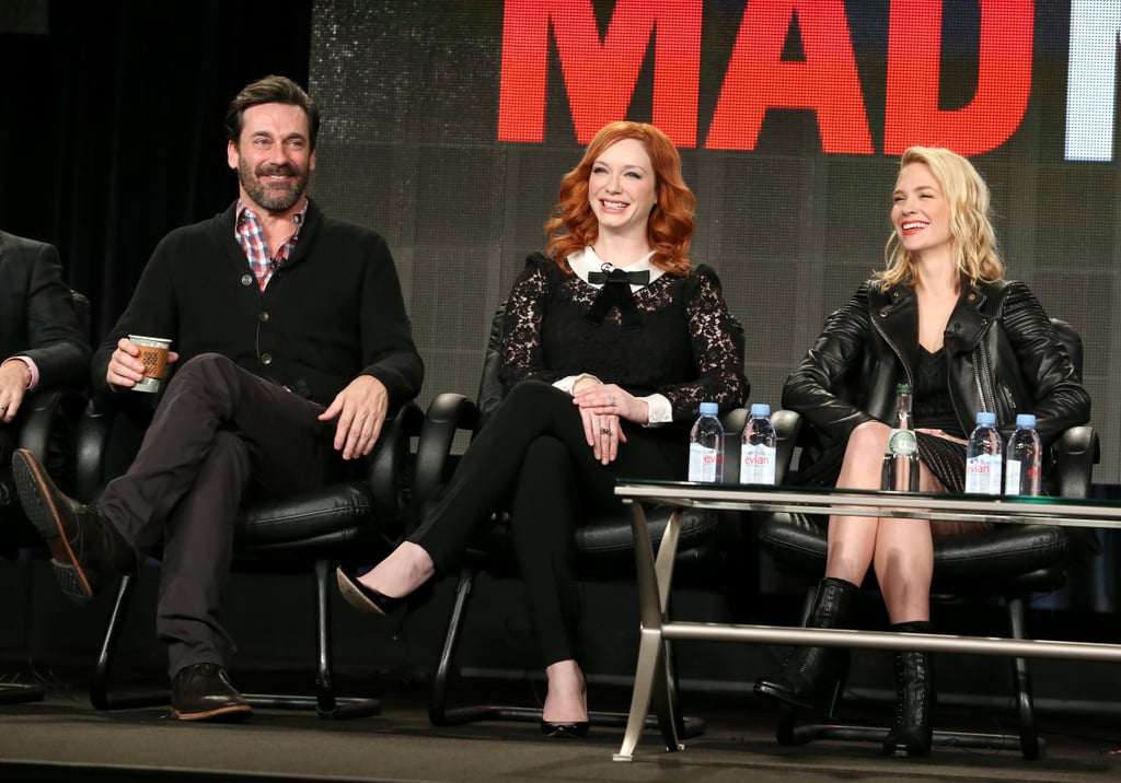 Jon Hamm, Christina Hendricks, and January Jones chatted about the final season of Mad Men at the TCAs in LA on Saturday.