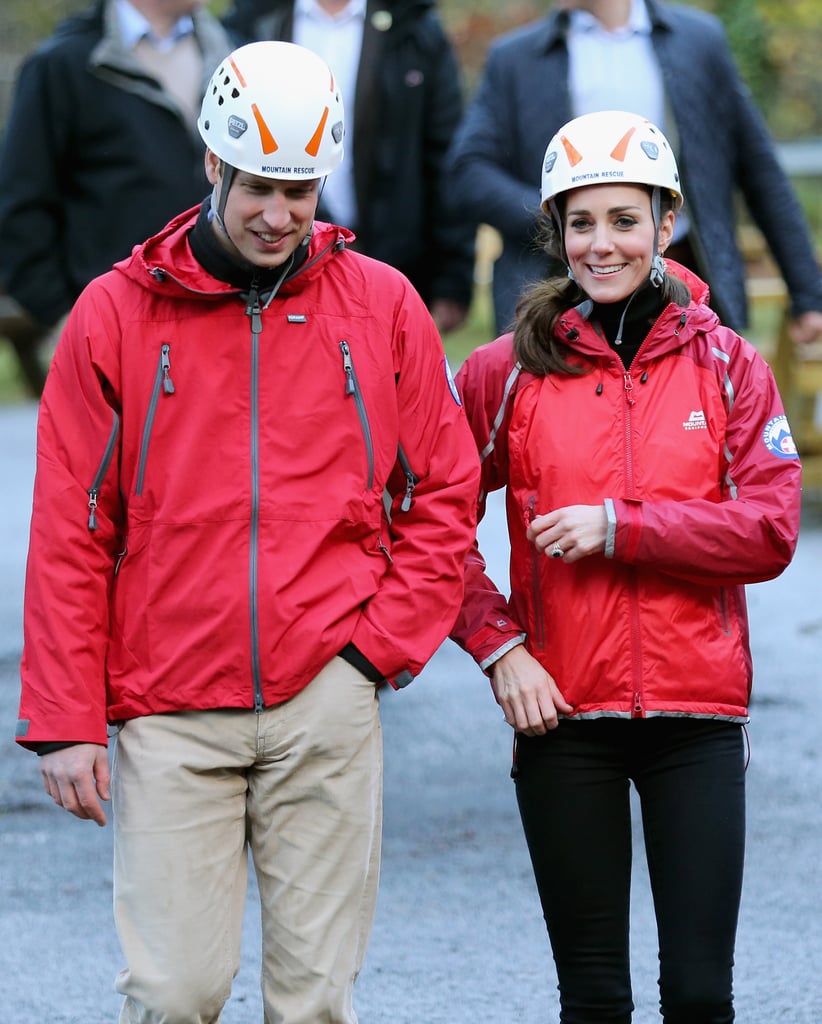 Kate Middleton and Prince William Rock Climbing in UK 2015