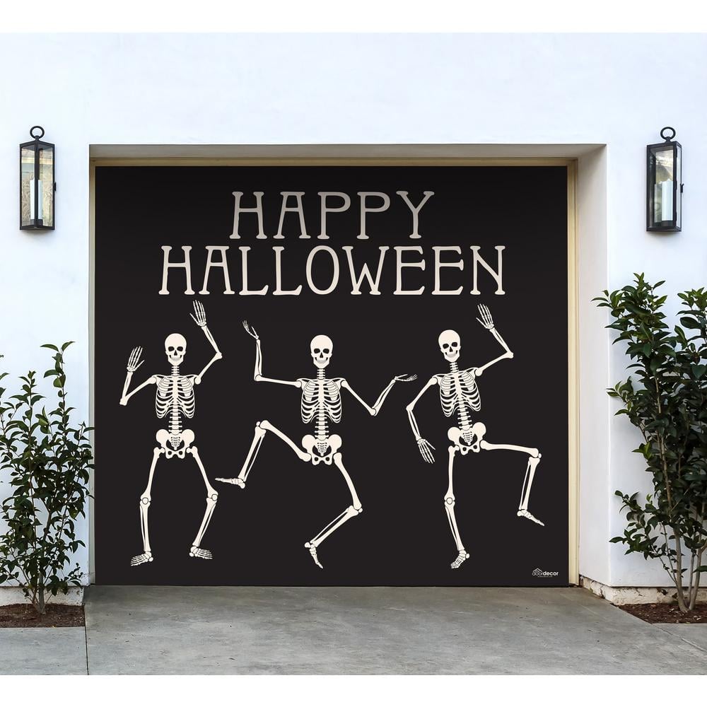 Happy Halloween Skeletons Halloween Garage Door Decor Icymi Home Depot Has Some Chilling Halloween Decorations Popsugar Home Photo 14