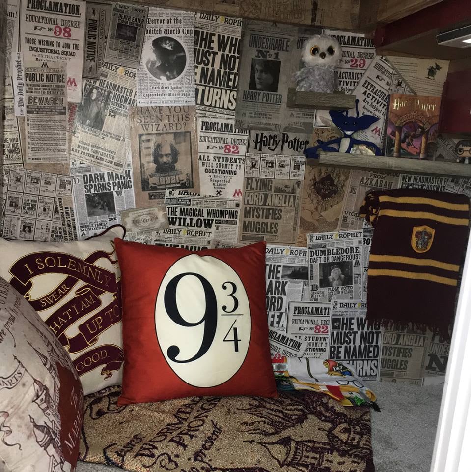 Dad Re-creates Harry Potter's Cupboard Under the Stairs
