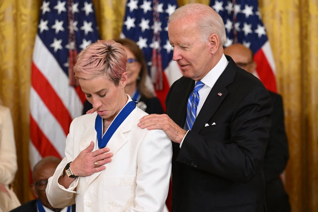 Megan Rapinoe's White Pantsuit Honors Brittney Griner