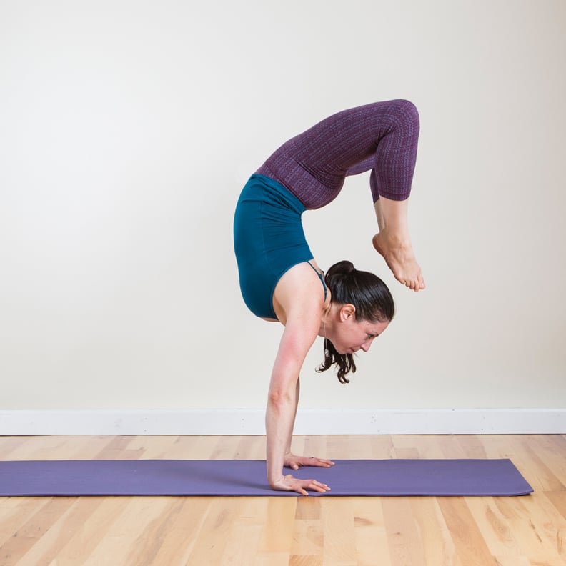 Woman Practicing Advanced Yoga. a Series of Yoga Poses Stock Image