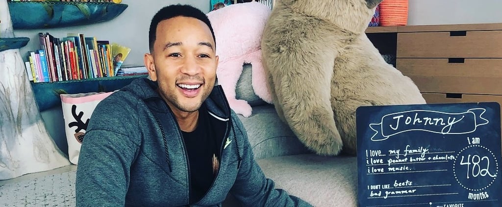 John Legend Monthly Milestone Photo by Chrissy Teigen