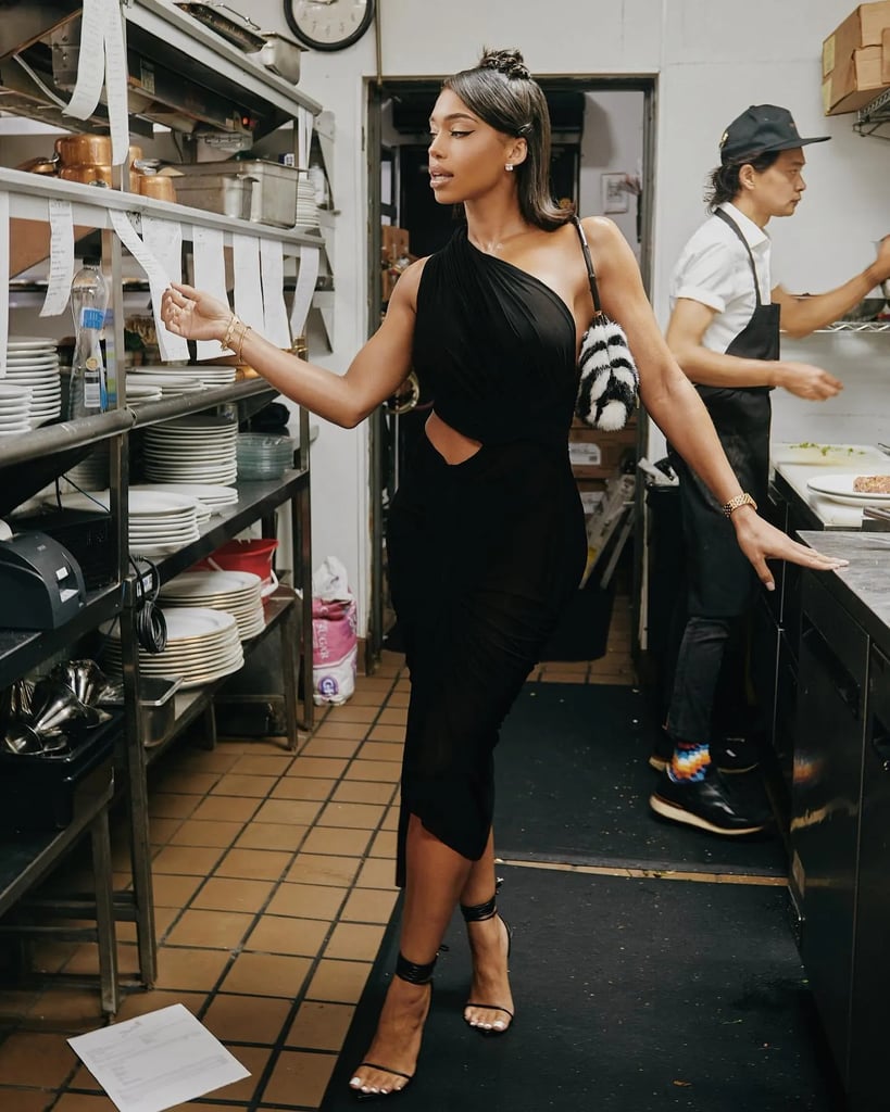 Lori Harvey Does Night Luxe in a Rick Owens Cutout Dress