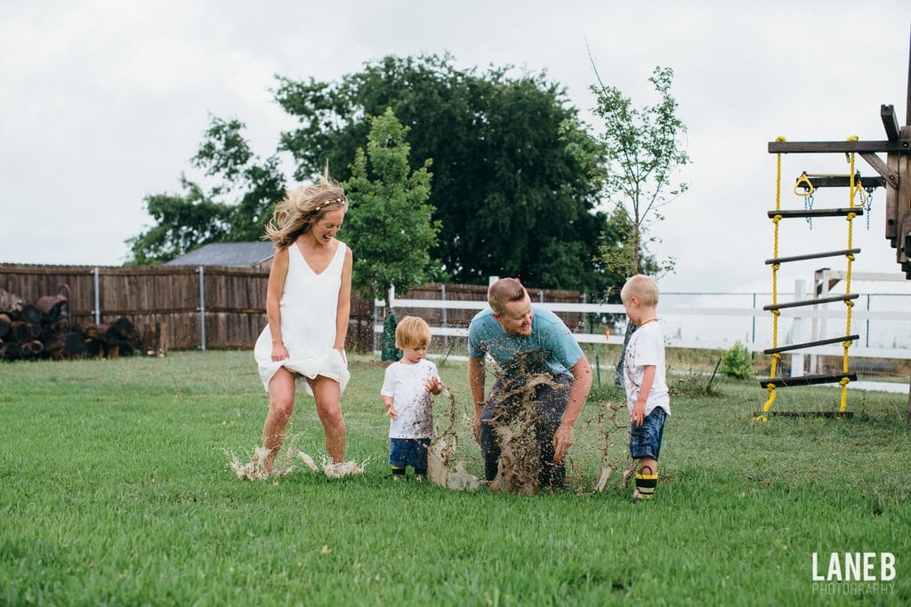 Mud Fight Maternity Shoot