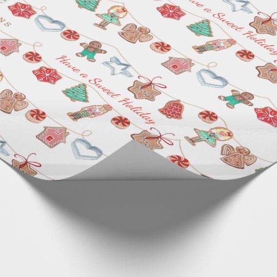 Christmas Holiday Cookies Wrapping Paper