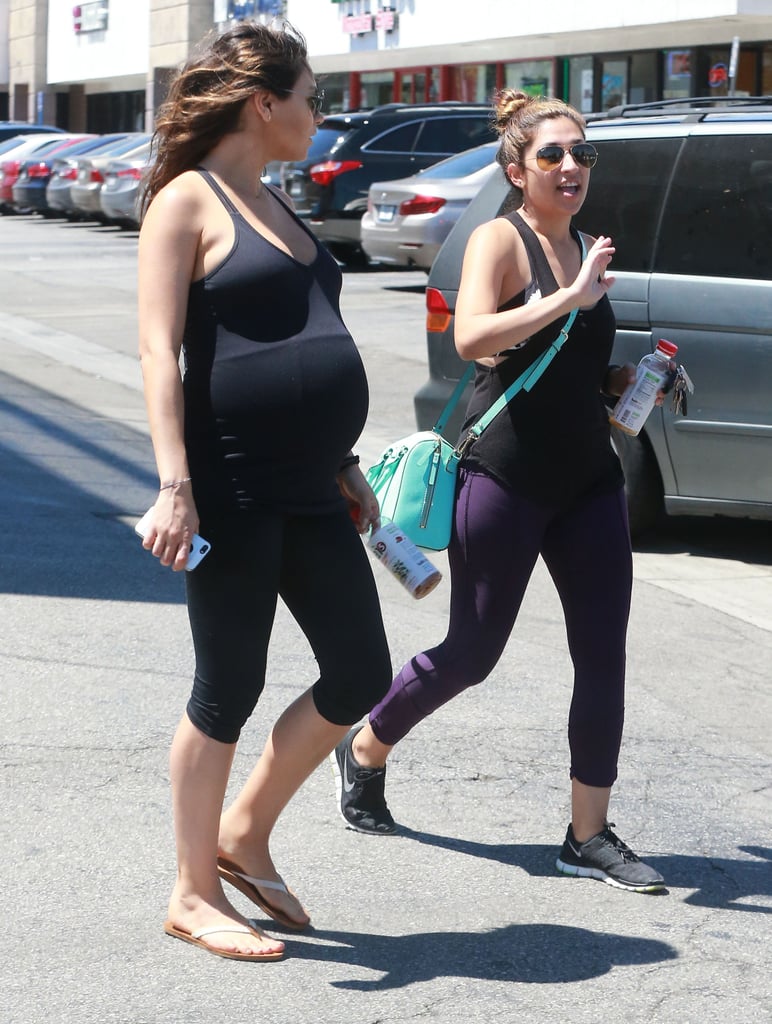 Pregnant Mila Kunis Goes to Yoga | Pictures