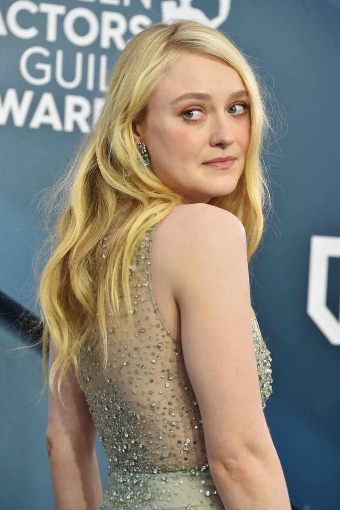 Dakota Fanning Green Valentino Gown at the SAG Awards 2020