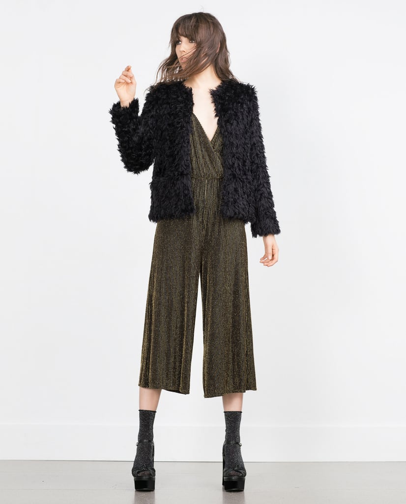 Zara Shimmer Thread Jumpsuit (60) What to Wear to Host a Party