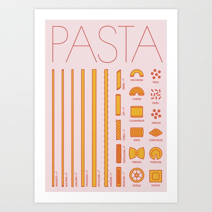 Society6 Pasta Art Print