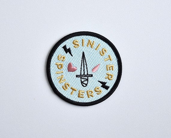 Sinister Spinsters Iron-On Embroidered Patch