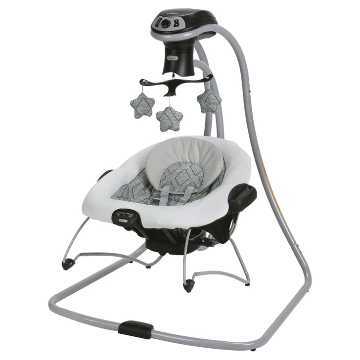 Baby girl swing outlet and bouncer combo
